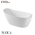 Ce Tuv White Pedestal Connected Freestanding Bath Tub Surface Mounting Bathtub